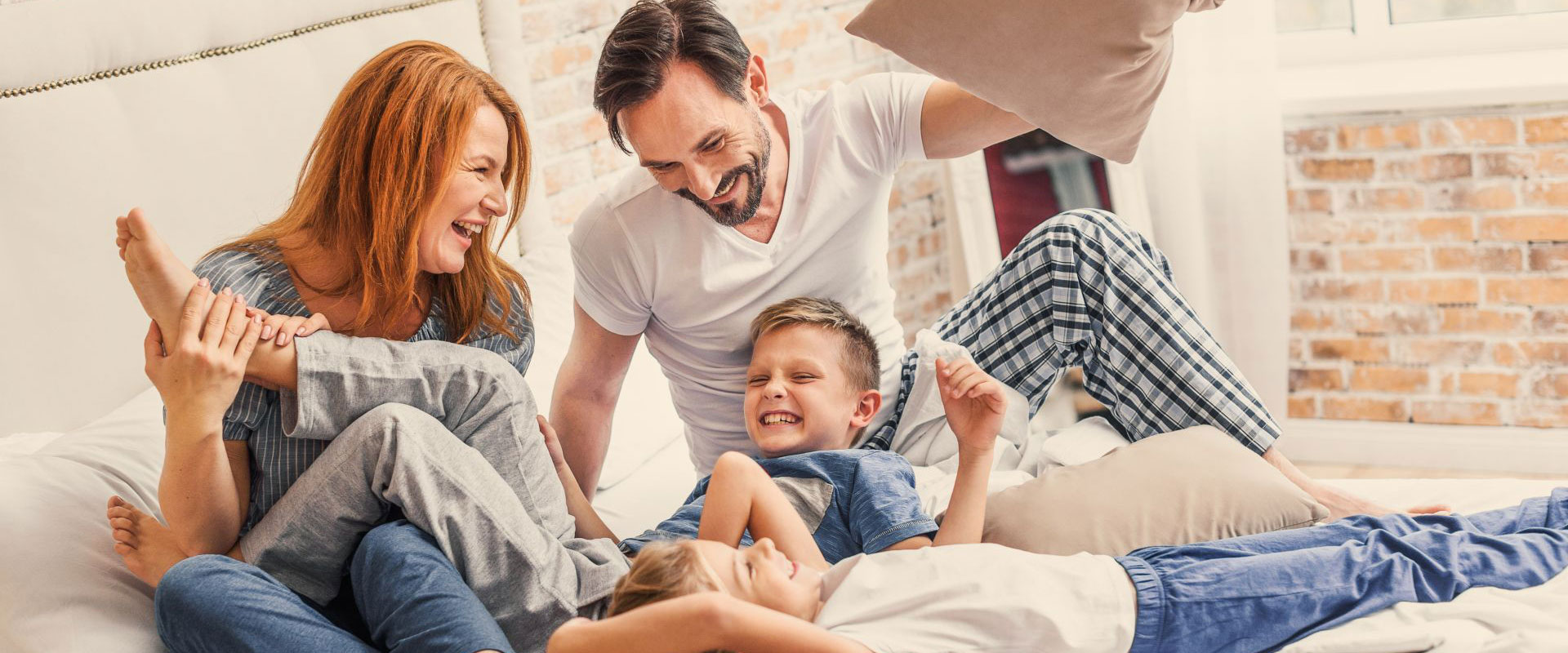 Family in living room