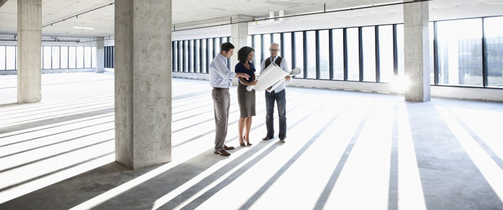 Surveyors in building